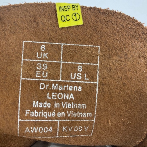 Dr Marten Leona Smooth Vintage Leather Black NEW 8 - Picture 10 of 11